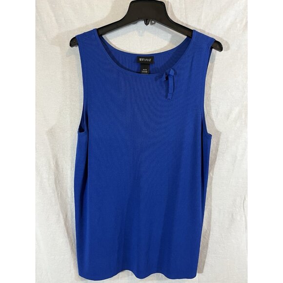 Lane Bryant Women's Blue 18/20 Rayon Crew Neck Tank - Picture 1 of 6